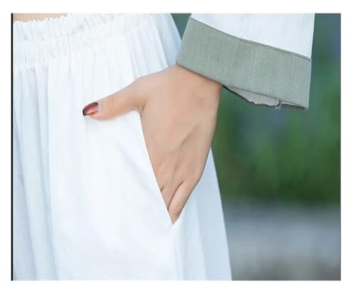 MVKCFGO Kung Fu Uniform Female Tai Chi Uniform Cotton Linen Wushu Kung Fu Clothing For Women Martial Arts Wing Chun Suit(Green suit,XL)