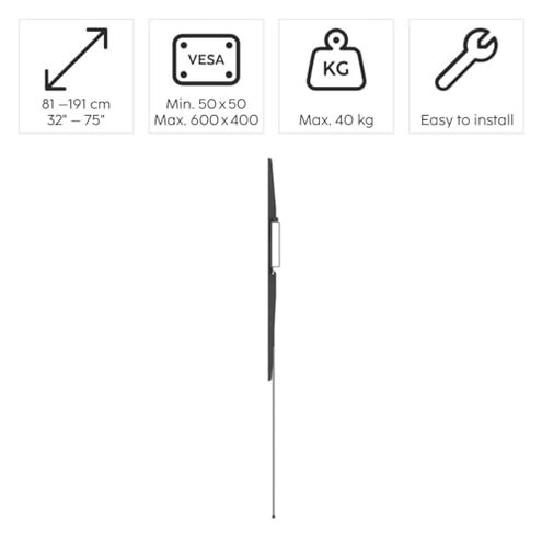 USX MOUNT Full Motion TV Wall Mount for Most 32-70 inch TVs up to 99 lbs, Wall Mount Bracket with Dual Articulating Arms, Swivel, Tilt, Max VESA 400x400mm, TV Mount Fits 12”/16” Wood Studs