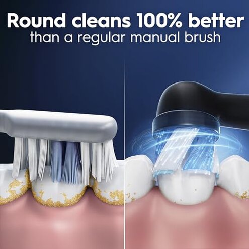 Oral-B iO Ultimate Clean Replacement Brush Heads, 5 Count, 4 Ultimate Clean + 1 Gum & Sensitive Black