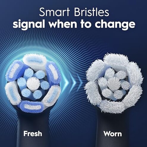 Oral-B iO Ultimate Clean Replacement Brush Heads, 5 Count, 4 Ultimate Clean + 1 Gum & Sensitive Black