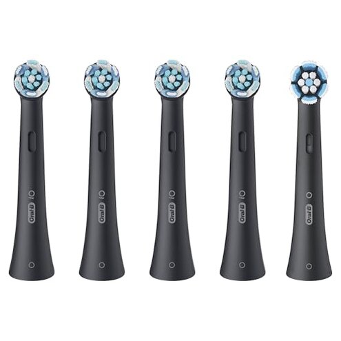 Oral-B iO Ultimate Clean Replacement Brush Heads, 5 Count, 4 Ultimate Clean + 1 Gum & Sensitive Black