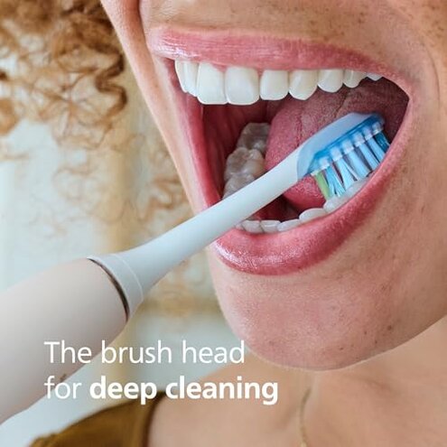 Philips Sonicare C3 Two-in-One - Genuine Replacement Electric Toothbrush Heads, White, 4 Pack One Year Supply, HX9044/65