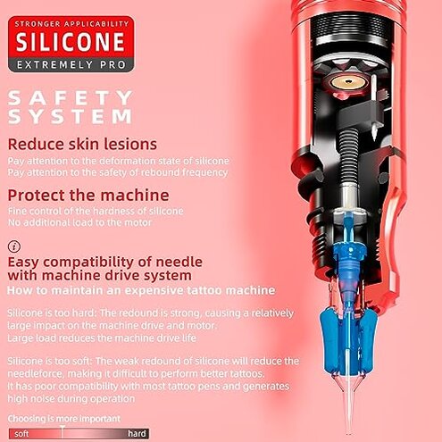 POSEIDON Tattoo Gun Kit - Wireless Tattoo Pen Kit Tattoo Kit with 2Pcs Tattoo Battery and 20 Pcs Tattoo Cartridge Needles, Complete Tattoo Machine kit Tattoo Supplies for Beginners