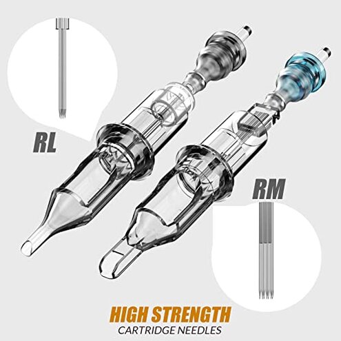 Tattoo Kit, Wormhole Tattoo Machine Kit Tattoo Gun Kit Cartridge Needles Tattoo Practice Pen Kit for Beginners Rotary Tattoo Machine Pen Kit Tattoo Supplies WTK104