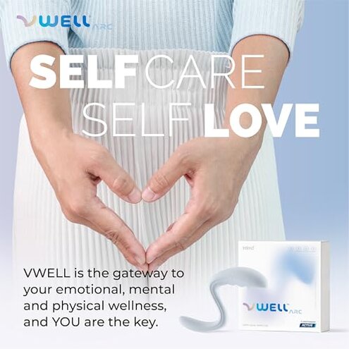 IntiMD VWELL Arc Silicone Vibrating Wand Erognomic for Therapist and Home Use Women Rechargeable