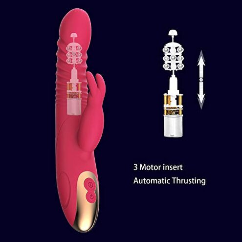 2025 Realistic Rabbit Ears Adult Tool for Women Today Soft Silicone Pleasure Toys for Women Thrusting Games 8 Powerful Modes Waterproof Sucking 10 Modes Machine, Adult Tool Female Gift Y5987