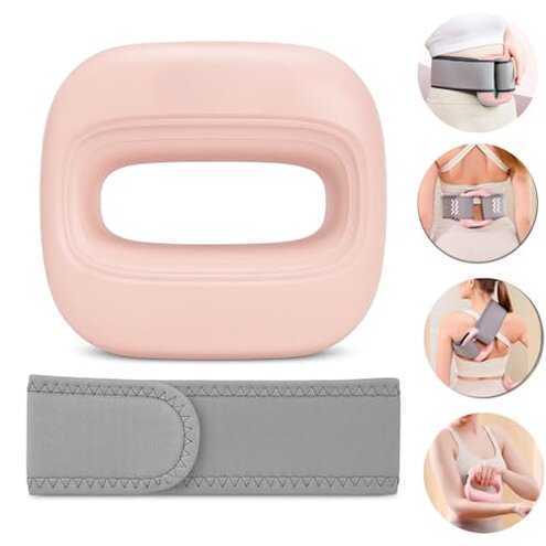 MONASUN Deep Tissue Massage Gun Portable &ndash; Mini Massage Gun with Hands-Free Strap &ndash; Handheld Massager for Athletes, Travel, Full-Body Pain Relief &ndash; 5 Speed Levels and Quiet Percussion