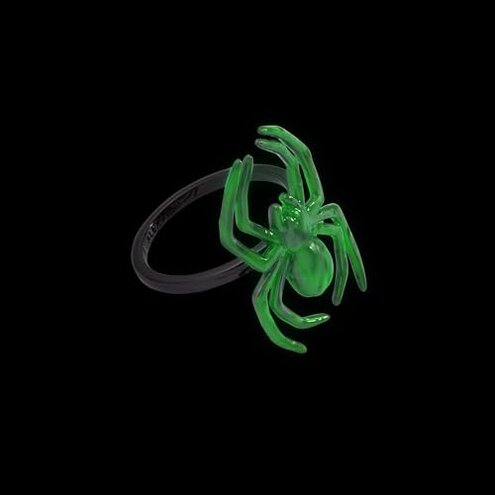 Alex and Ani Spider Ring - Glow in the Dark Adjustable Size 7 Statement Jewelry - Detailed Spider Design, Halloween Accessory, Captivates Day or Night