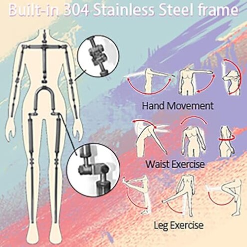 113lbs Release Your Desire for a Large Bust Female Torso Doll - Realistic Feel Like Real Female Skin - Metal Skeleton - Strap Underwear