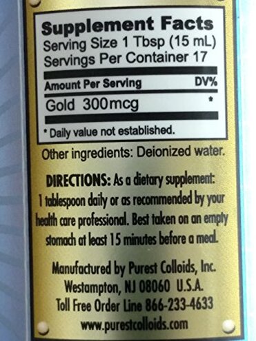 MesoGold &reg; 20 ppm Colloidal Gold 250 mL/8.45 Oz