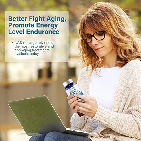 NAD Supplement 8457mg Extra Strength NMN Alternative Liposomal + Green Tea for Women & Men w/Urolithin A, Resveratrol, CoQ10, Alpha Lipoic Acid