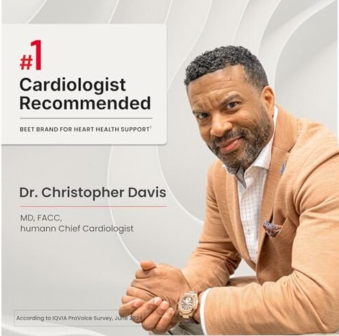 humanN SuperBeets Heart Chews Advanced - 100mg of CoQ10 Plus Beetroot & Grape Seed Extract, 60 Count