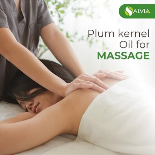 Plum Kernel Oil (Prunus domestica) 100% Natural & Pure Undiluted Uncut Carrier Oil For Skin & Hair Perfect for Aromatherapy Therapeutic Grade - (500 ML)