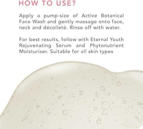 SH Active Botanical Face Wash | Vegan Paraben & Sulphate Free | Fights Pigmentation | Hydrating Calm & Youthful Skin & Brightens Skin | 100 ml