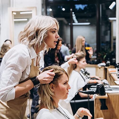 BestMassage | Barber Chair | Hydraulic Styling Chair | PU Leather | Adjustable Height | Footrest | Anti-Slip Chrome Base | Heavy-Duty Steel Frame | Black | for Hair Stylists & Home Use