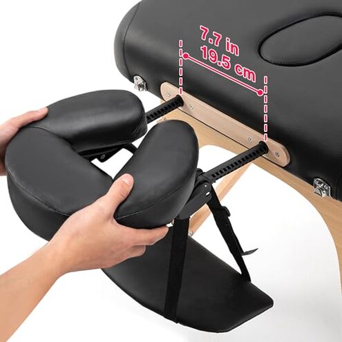 Universal Massage Table Face Cradle & Cushion, Adjustable Massage Chair Spa Bed Headrest & Face Pillow Support, Massage Platform Head Rest Cushion Cradle for Salon Home Mattress Top Massage Kit