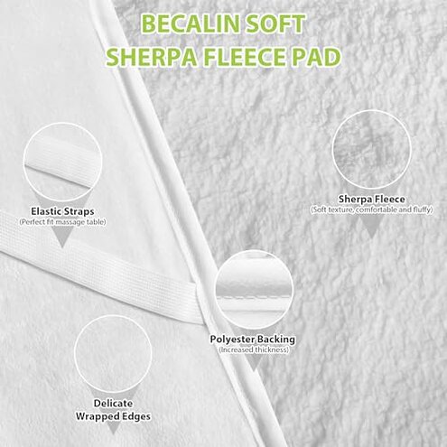 Massage Table Warmer Heating Pad Professional SPA Massage Bed Warmer with Timer, 9 Heat Settings, Overheat Protection for Massage Bed & Spa, Thickened & Soft Fleece, 30" x 71"