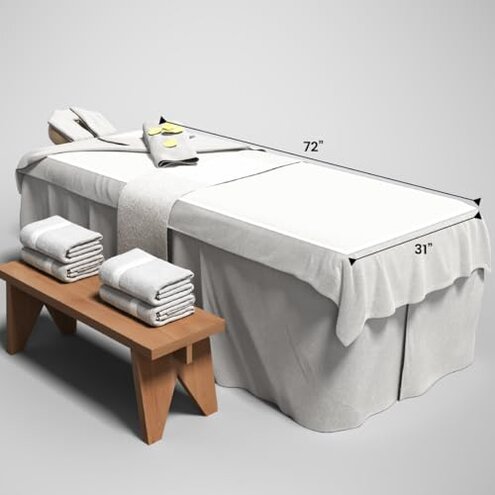 ForPro Professional Collection Fleece Massage Table Warmer, Extra Large 31" x 72" Heating Pad with 9 Heat Settings, Rapid Warming, LED Controller, 6' Detachable Power Cord