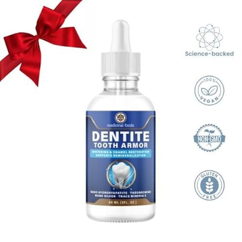 Original Dentite Tooth Armor Liquid | Clinically Strengthen Enamel with Remineralization Drops | at-Home Tooth Enamel Repair | Stronger Teeth | Hydroxyapatite | 60 ml