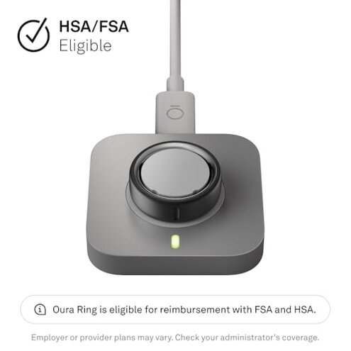 Oura Ring 4 Charger - Size 9 - Charging Dock and USB-C Cable - Charges Oura Ring 4 up to 8 Days