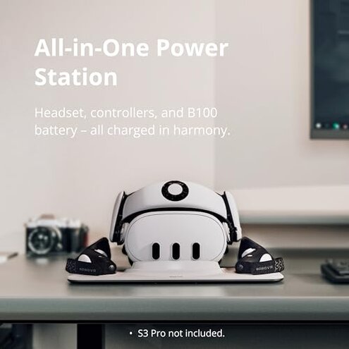 BOBOVR D3 Charging Dock, Wireless Charging for Controller, B100 Fast Charging,Compatible with Quest 3