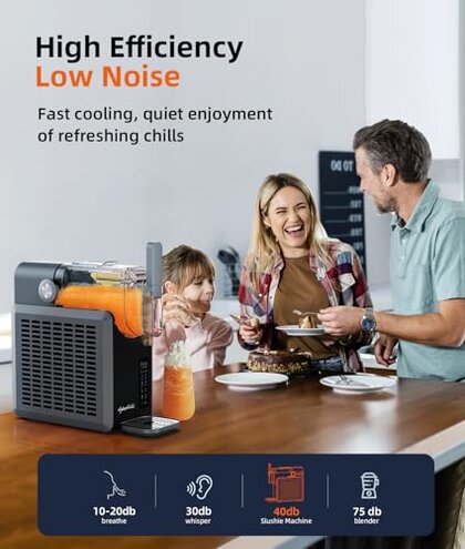 CyberChill Slushie Machine,24-Hour Delay Start&Cold Retention, 68 oz Slushy Machine with Self-Cleaning Function, Frozen Drink Maker with 5 Preset Programs,Frozen Margaritas, Frapp&eacute;s, and More