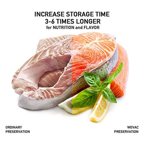 Wevac 11&rdquo; x 150&rsquo; Food Vacuum Seal Roll Keeper with Cutter, Ideal Vacuum Sealer Bags for Food Saver, BPA Free, Commercial Grade, Great for Storage, Meal prep and Sous Vide