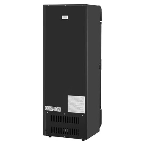 VEVOR Commercial Merchandiser Refrigerator, 6.9 CU.FT Glass Door Display Refrigerator, Beverage Refrigerator Cooler Merchandiser with Adjustable Shelves, Soft LED Light, Customizable Lightbox, Black