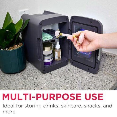 Frigidaire EFMIS179 Gaming Light Up Mini Beverage Refrigerator, Stealth