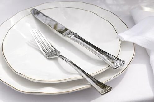 Lenox Blue Bay 12-Piece Dinnerware Set, 15.20 LB, White