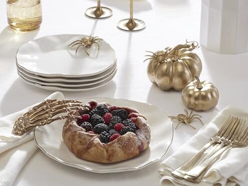 Lenox Blue Bay 12-Piece Dinnerware Set, 15.20 LB, White