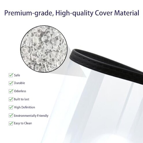 Goodsmart 12 Packs Cafe-Style Menu Covers, 2Pages/4Views Standard 8.5''x 11”Menu Holders, Durable Double-Stitched Edges, Crystal Clear Vinyl Protection, Easy-Insert Design Ideal for Restaurants(12PCS)