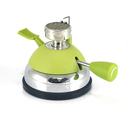 BLUEFIRE Butane Mini Burner for Tabletop Coffee Siphon Syphon/w Furnace Stand and Assembly Rack Ceramic Windproof Torch Head Portable Cooking Stove Espresso Maker Chafing Soup Tureens Fondue Bunsen