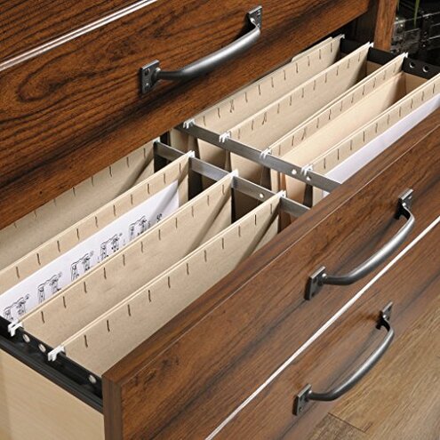 Sauder Palladia File Cabinet with 2 Drawers, Safety Mechanism, Lateral File Cabinet - Select Cherry Finish
