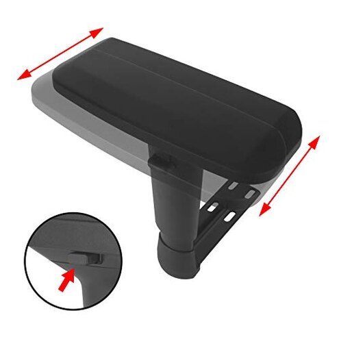 Replacement Adjustable Arms Armrest Pair Upright Bracket with Pads Fits Most Gaming Chairs (4D)