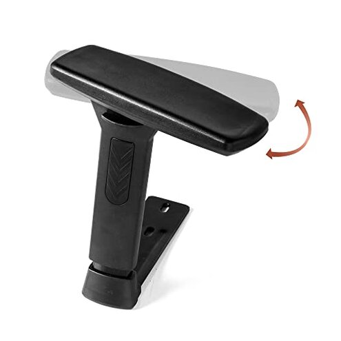 3D Adjustable T-Arms Armrest Pair Upright Bracket Replacement Parts Fits Most Office Gaming Chairs