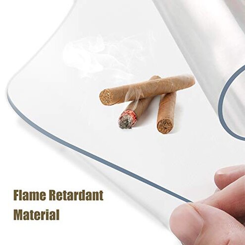 Kuyal Clear Chair Mat, Hard Floor Use, 48" x 30" Transparent Office Home Floor Protector mat Chairmats (30" X 48" Rectangle)