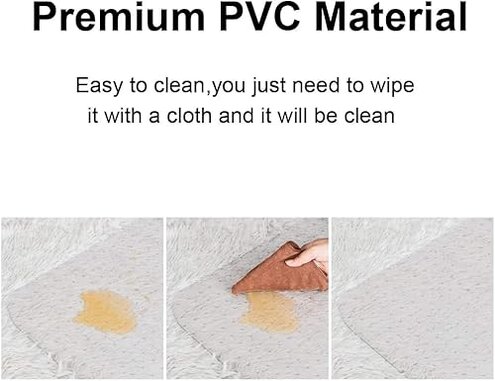 Azadx Office Chair Mat for Carpet Desk Chair Mat for Carpeted Floors Large Floor Mat for Office Chair on Low, Standard and No Pile Carpeted Floors Durable Carpet Protector Mat (45x 53'' Rectangle)