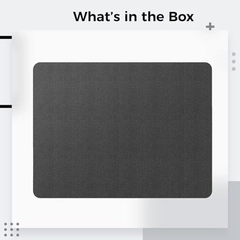 Kronabelle Non-Slip Office Chair Mat for Hardwood Floors 55 X 63 Inches, Black Carpet for Gaming Chairs, Noise Absorbing Protector for Desk