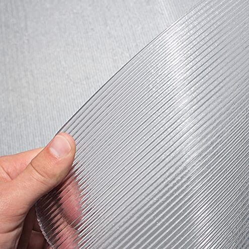 ES Robbins Sit Or Stand Mat for Carpet Or Hard Floors, 45 X 53, Clear/Black