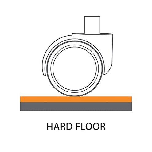 ES Robbins Sit Or Stand Mat for Carpet Or Hard Floors, 45 X 53, Clear/Black