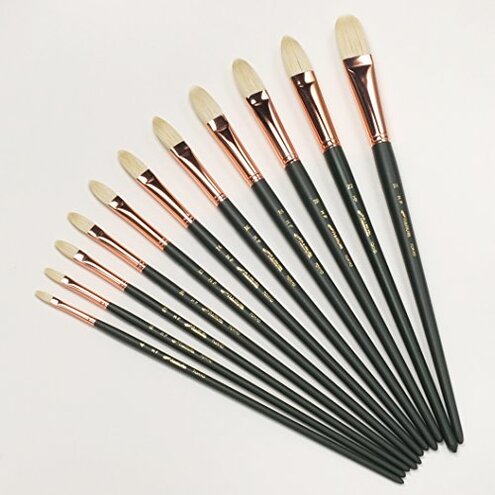 Namurataiseidou Oil Painting Brush, HF No. 16, Flat