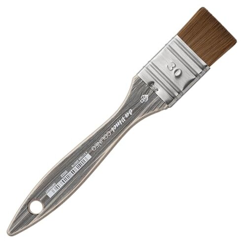 da Vinci Colineo Artist Paint Brushes for Glazing, Series 5022, Synthetic Kolinsky Vegan Brush, Impasto Mottler, Size 30