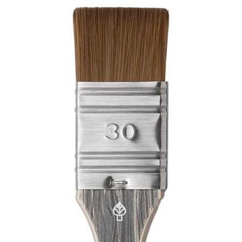 da Vinci Colineo Artist Paint Brushes for Glazing, Series 5022, Synthetic Kolinsky Vegan Brush, Impasto Mottler, Size 30