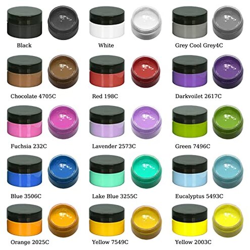 BOOLOOEN 15 Color Chalk Paint Paste Set, Chalk Paint Paste Stencil Paste Ink, Self-Adhesive Silk Screen Stencil Ink, Chalkboard Art Craft Paint Chalkboard Ink Paste for DIY Home Decor.