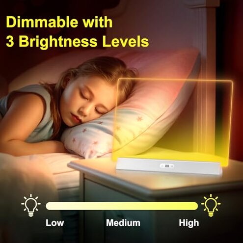 LED Note Board with Colors, Rechargeable 17-Inch Doodle Glow 9-Mode Light Up Desk Sign Letter Message Memo Drawing Dry Erase Board for Classroom/Home Decor/Office/Gifts, 5 Markers