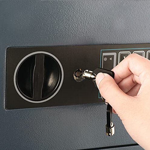 Drop Safe - Digital Compact Steel Money Security Box with Keypad - Deposit Cash Easily &ndash; For Home or Business by Paragon Safe - Black, .54 Cubic Feet