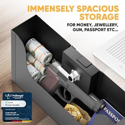 Elder Welder® Hidden Wall Safe with Air Vent Cover | Easy to Install | Combination Lock | Fits Perfectly Between 16" Studs | Hidden Safe for Money (Combination Lock)