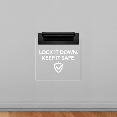 Durabox Through-The-Wall Drop Box Deposit Safe 17 x 13 x 7 - Heavy Duty Steel Mailbox with Lock for Receiving Mail, Checks, Letters, Cash and More for Home, Office and Commercial Use (D700) (Black)