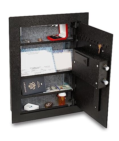 Viking Security Safe VS-52BLX Heavy Duty Hidden in Wall Safe Biometric Fingerprint